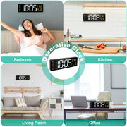 15.7in LED Digital Wall Clock with Remote Control