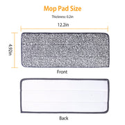 10-Pack Reusable Microfiber Mop Pads