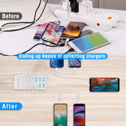 10 Ports USB Charging Station Hub 50W