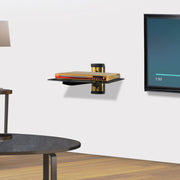 Floating Glass Shelf for Media Devices