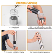 Adjustable Electric Grinder with Light