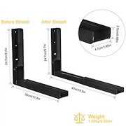 2Pcs Adjustable Wall Mount Brackets
