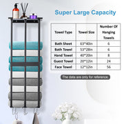 Wall-Mounted Rolled Towel Rack