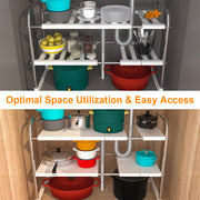 2 Tier Under Sink Organizer