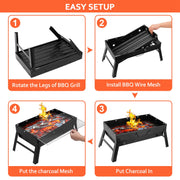 Portable Foldable Charcoal Grill