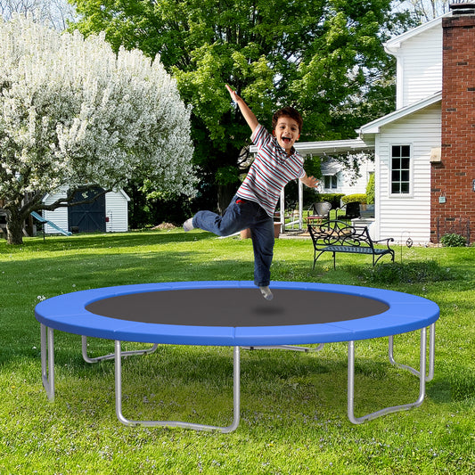 12 Feet Trampoline Pad Replacement Safety Pad with Fixing Straps (Blue)