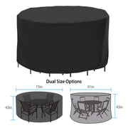 91x43in Circular Table Cover
