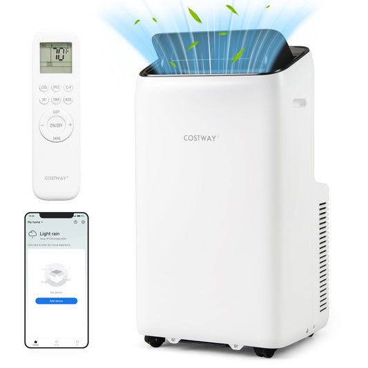 14000 BTU Inverter Portable Air Conditioner 3 in 1 Wifi Enabled AC Unit-White