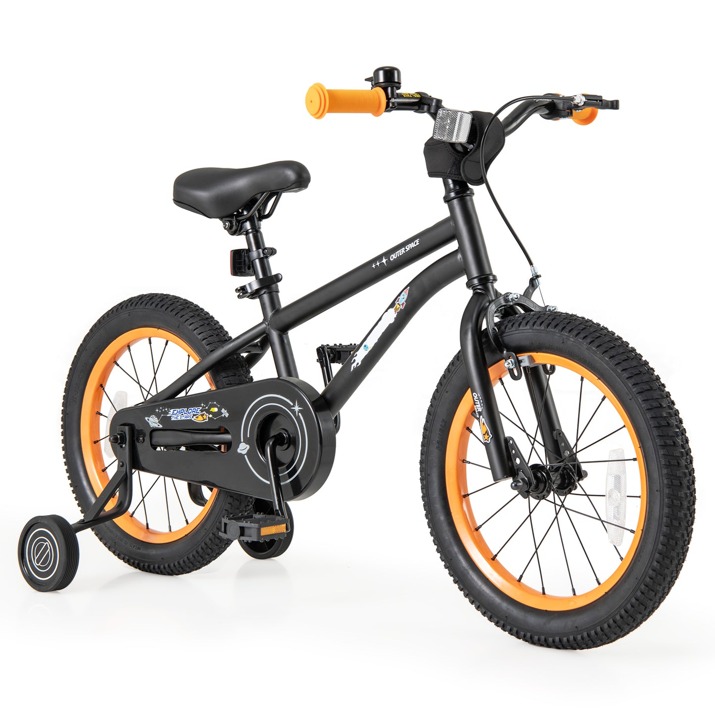16-Inch Kids Bike Sport Bicycle for 4-7 Years Old with Adjustable Seat and Reflectors-16 inches - 16 Inches