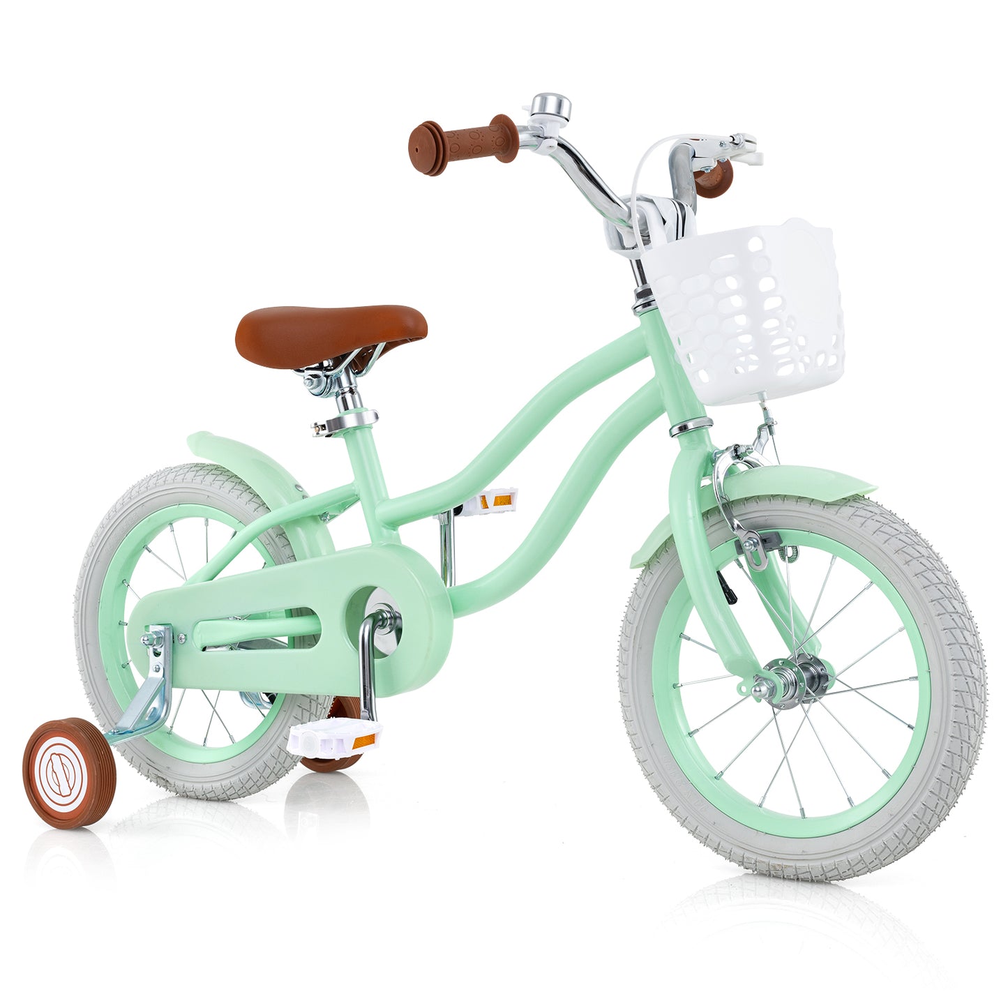 18 Inch Kids Bike with Adjustable Seat and Bell for Kids 3-8 Years Olds-18 inches - 16 Inches