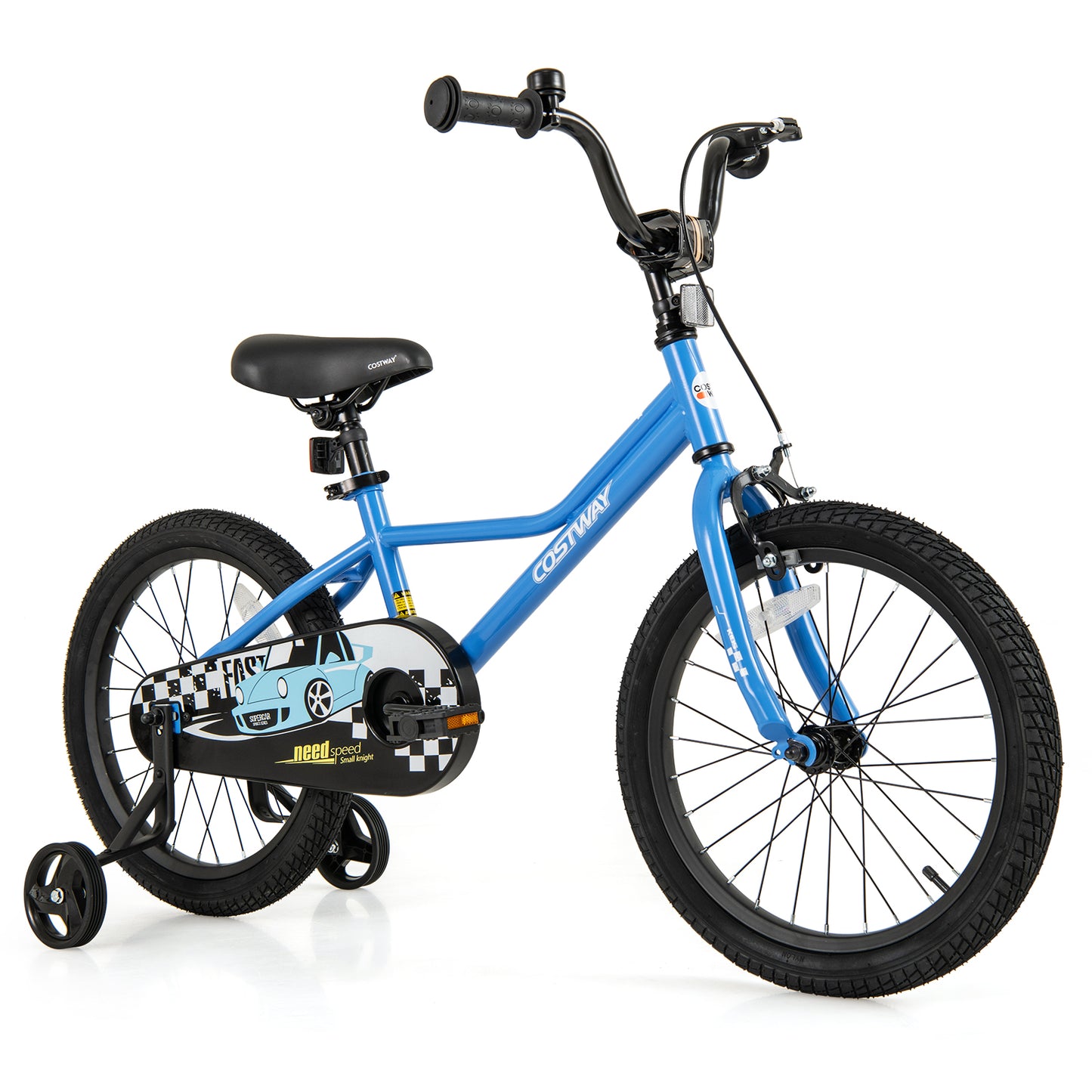 14 Inch Kids Bike with Removable Training Wheels for Aged 3-5 Years Old - 8 Years Old