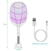 2 in 1 Electric Rechargeable Bug Zapper Mosquito Insect Killer