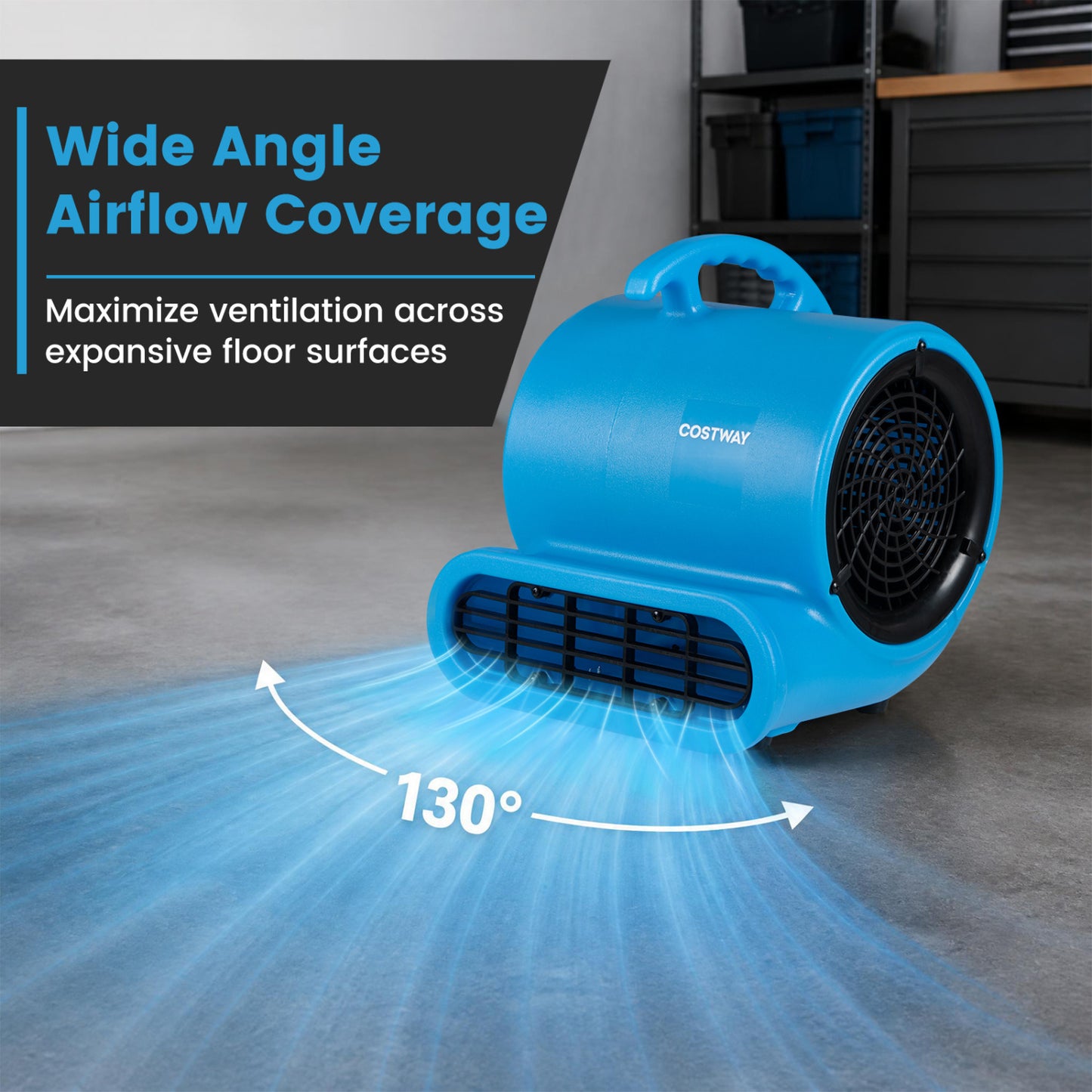 Air Mover Blower Fan 1000 CFM 3-Speed Commercial Grade