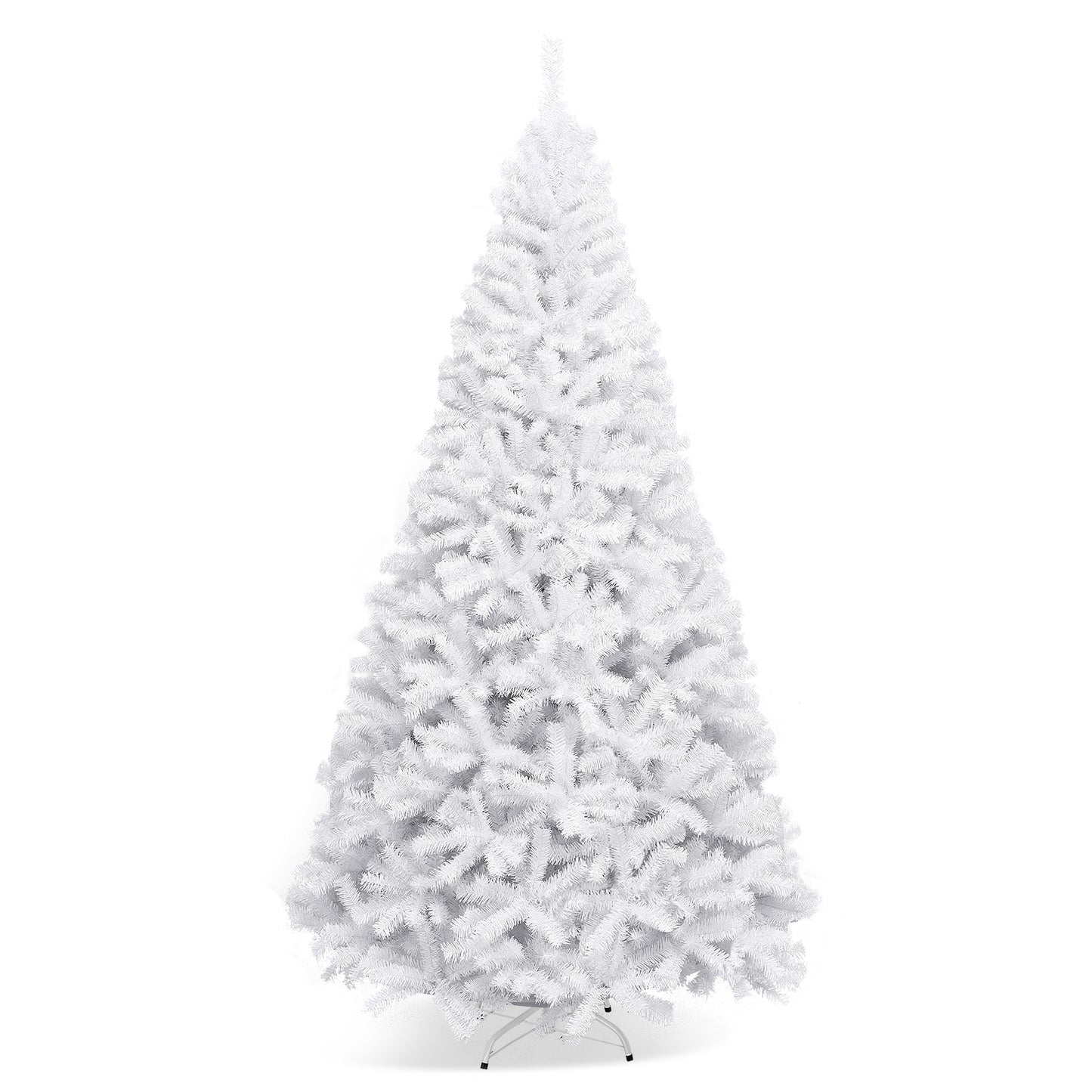 6' / 7.5' / 9' Hinged Artificial Christmas Tree with Metal Stand-6 ft - 9 Ft