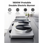 1800W Double Electric Hot Plate