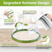 2Pcs Transparent Microwave Covers for Food Splatter Cover