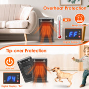 1500W Electric Space Heater Ceramic Heater Fan
