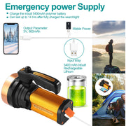 100000lm IPX6 LED Camping Flashlight Torch
