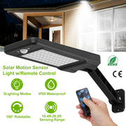 Solar Wall Light with Motion & Remote