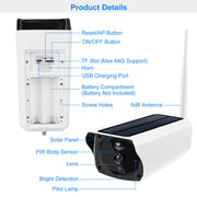 1080P Solar WiFi Security Camera