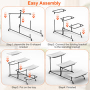 3-Tier Plastic Serving Tray