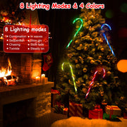 Solar Christmas Candy Cane Light
