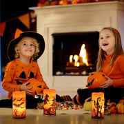 Halloween LED Candles – 3-Pack with Timer