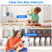 E27 WiFi Bulb Camera 1080P FHD