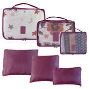 Purple Luggage Organizer Bags 9 Pack