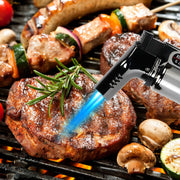 Grey Culinary Refillable Butane Torch Lighter