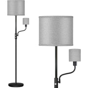 Dual Floor Lamp with Linen Shade