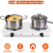 2000W Electric Double Burner