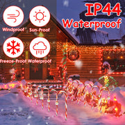 Solar Christmas Candy Cane Lights