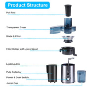 1000W 2-Speed Electric Juicer