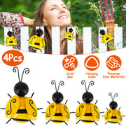 3D Iron Hanging Bee Wall Decor