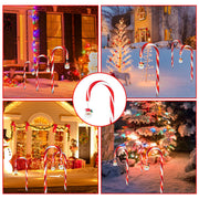 Solar Christmas Candy Cane Lights
