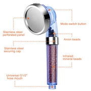 Ionic Filtration 3-Mode High-Pressure Shower Head