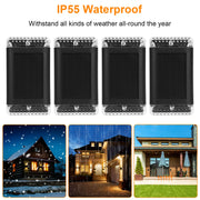 Outdoor Solar Wall Lights with Sensor