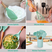 11Pcs Grey Silicone Cooking Utensil Set