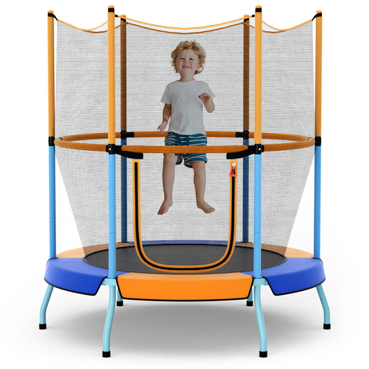 48 Inch Toddler Trampoline with Safety Enclosure Net