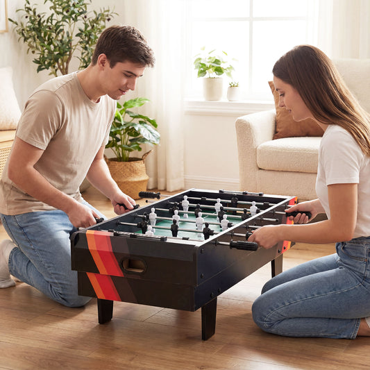 4 in 1 Combo Game Table Set with Billiards-Black