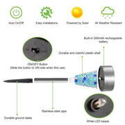 6-Pack Solar Pathway Garden Lights