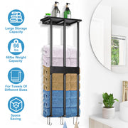 Wall-Mounted Rolled Towel Rack