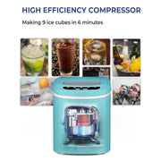 Mini Electric Ice Maker with Scoop