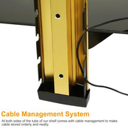 Floating Glass Shelf for Media Devices