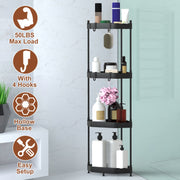 4 Tier Corner Shower Caddy Floor Standing