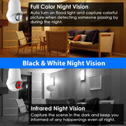 E27 WiFi Bulb Camera 1080P FHD