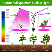80W LED Grow Lights for Indoor Plants