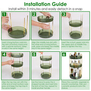 3 Tier Rotating Makeup Organizer