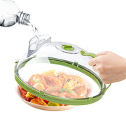 2Pcs Transparent Microwave Covers for Food Splatter Cover